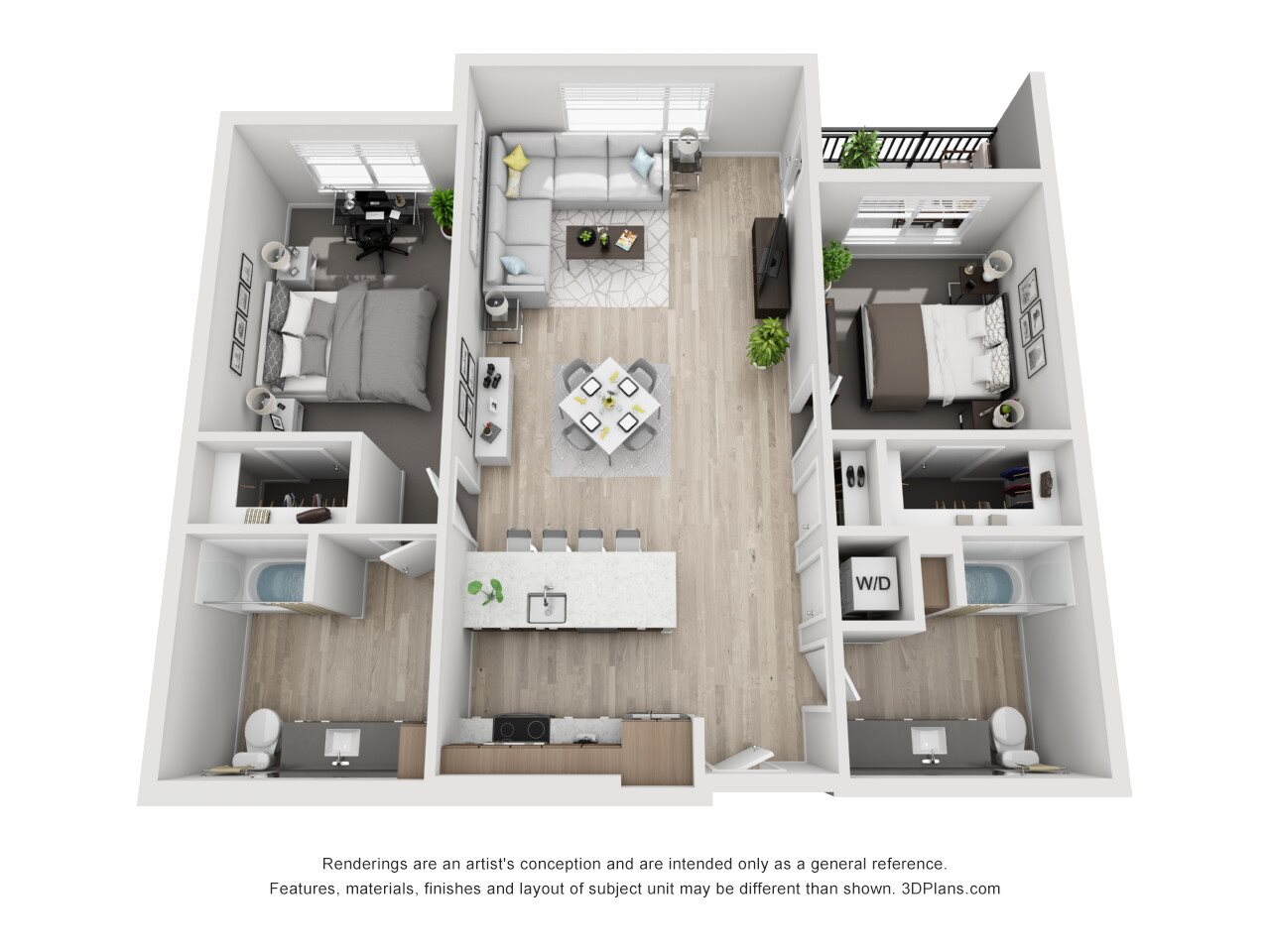 Anthology_Unit G 3D Floor Plan Anthology_Unit G 3D Floor Plan